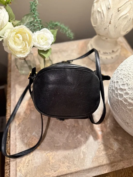 MCM Black Leather Visetos Mini Backpack with Gold Accents - Picture 8 of 16